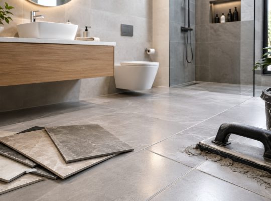 بندکشی سرامیک کف دستشویی؛ روش اصولی اجرا